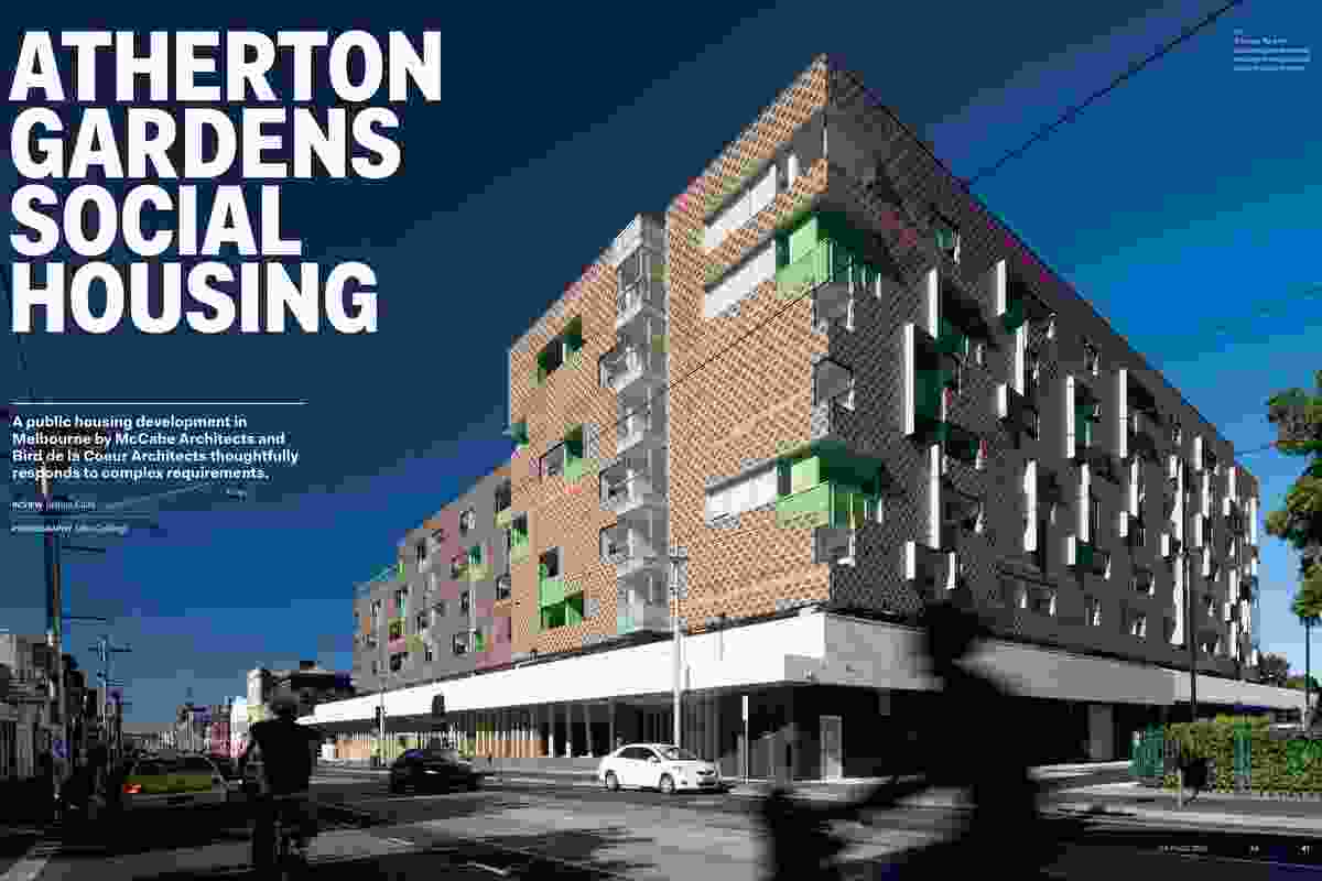 Atherton Gardens Social Housing by McCabe Architects and Bird de la Coeur Architects.