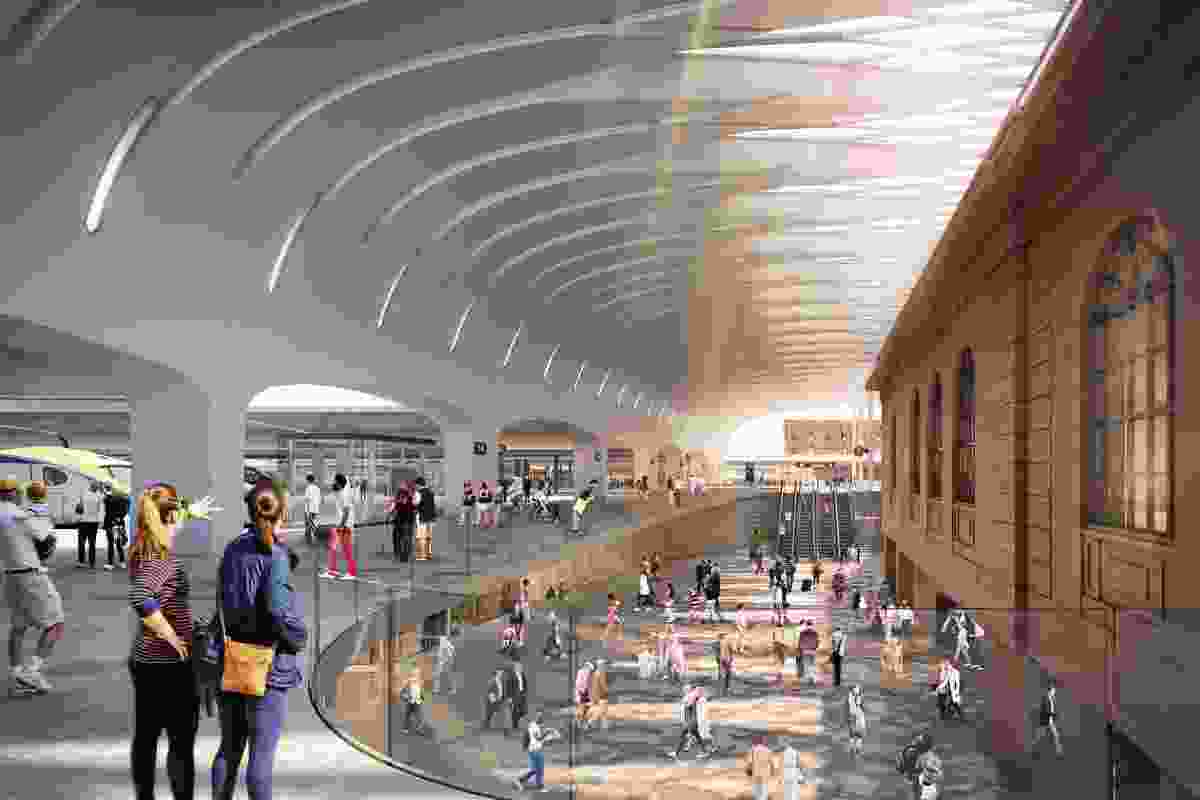 The redevelopment of Sydney Central Station by Woods Bagot and John McAslan and Partners.