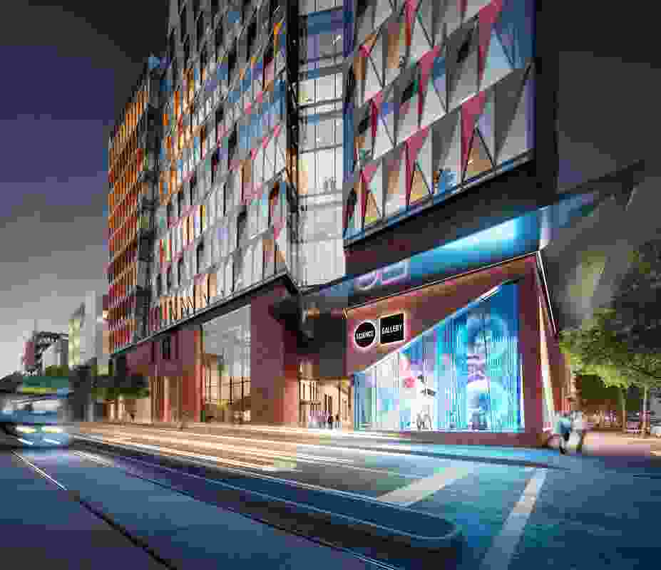 The proposed Carlton Connect precinct by Woods Bagot will include the Science Gallery Melbourne.
