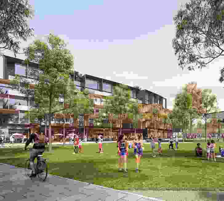 Concept plans for Bonnyrigg Housing Estate by Architectus with Allen Jack and Cottier.