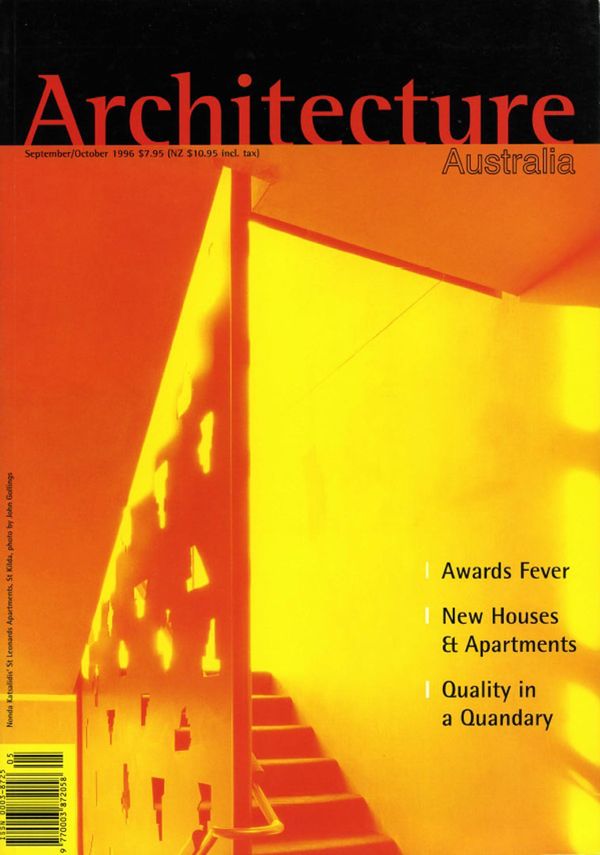 Architecture Australia, September 1996