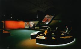 The Screen Gallery, a large flexible space on the lower ground level. Image: John Gollings.