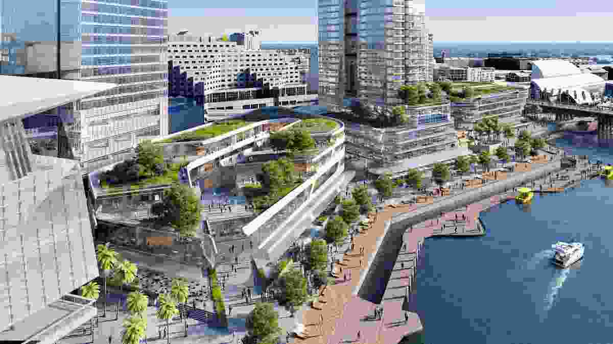 The proposed Harbourside Shopping Centre redevelopment, concept design by FJMT.