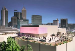 Rooftop development at the Art Gallery of WA by TAG Architects and FJMT.