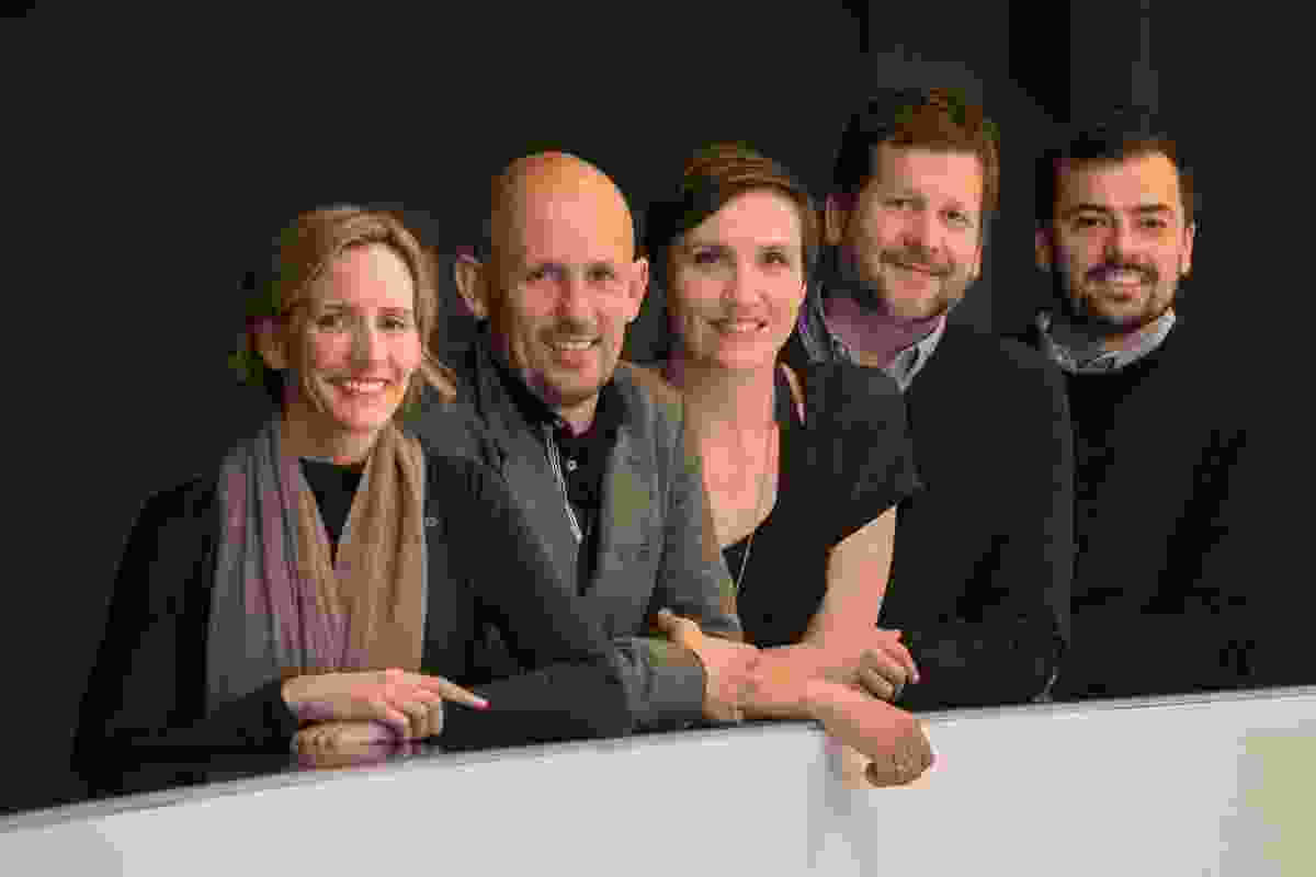 From left: Abbie Galvin, principal at BVN Architecture; Jon Clements (chair), Immediate Past National President of the Australian Institute of Architects and director at Jackson Clements Burrows; Fenella Kernebone, freelance curator/producer/journalist; Stuart Vokes, director at Vokes and Peters; and Rodney Eggleston, founding director of March Studio.