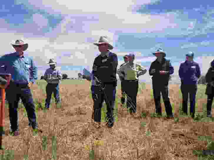 David Marsh sharing his experiences with other interested farmers.