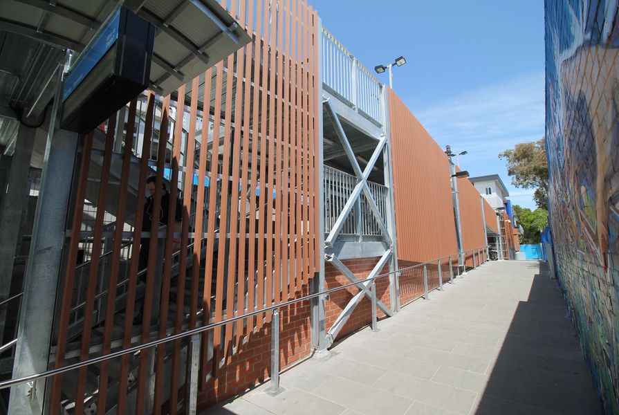 Futurewood’s EnviroSlat Cladding was used in the refurbishment of Melbourne's Balaclava Railway Station.