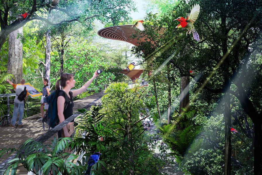 Nikken Sekkei and Tierra Design winning proposal to transform a disused railway in Singapore into a public park.