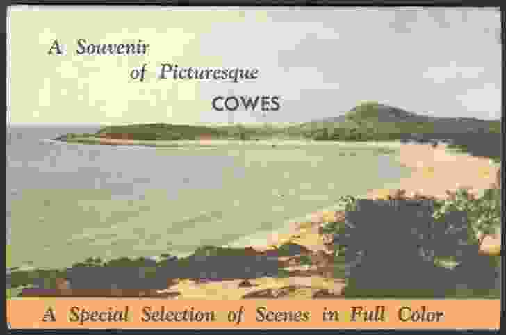 A historic postcard from Cowes, the island’s largest township and a popular seaside resort in the region.