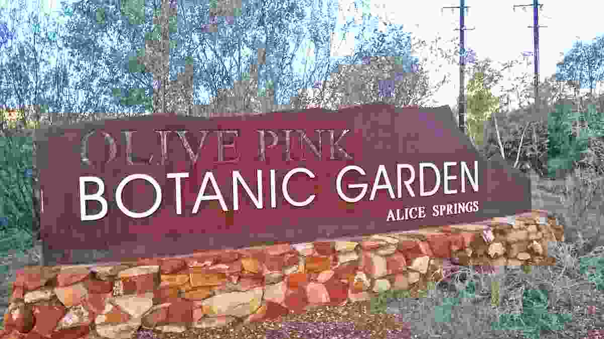 Entrance to the Olive Pink Botanic Garden, Alice Springs, 2016.