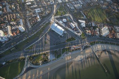 Aerial photography of the former Brookes Jetty.
