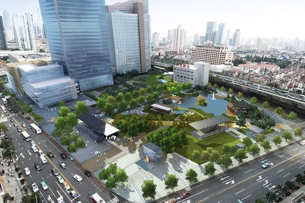 Proposal by Hassell for Jing An Park in Shanghai.
