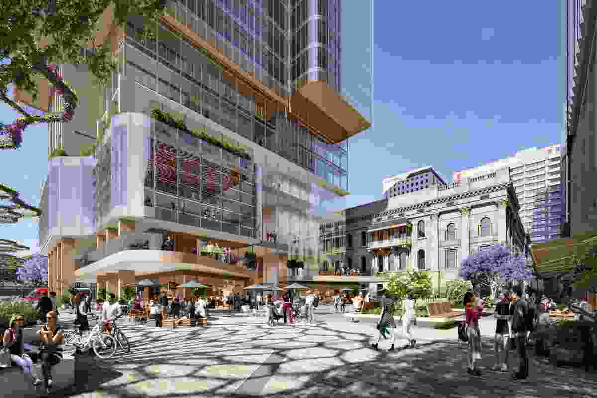 Under the new plans, public space would be introduced between the new building and a neighbouring building.
