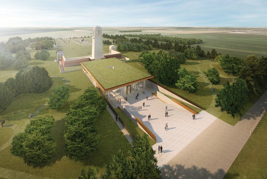 The proposed Sir John Monash Centre addition to the Australian War Memorial at Villers-Bretonneux in France by Cox Architecture with Williams, Abrahams and Lampros.