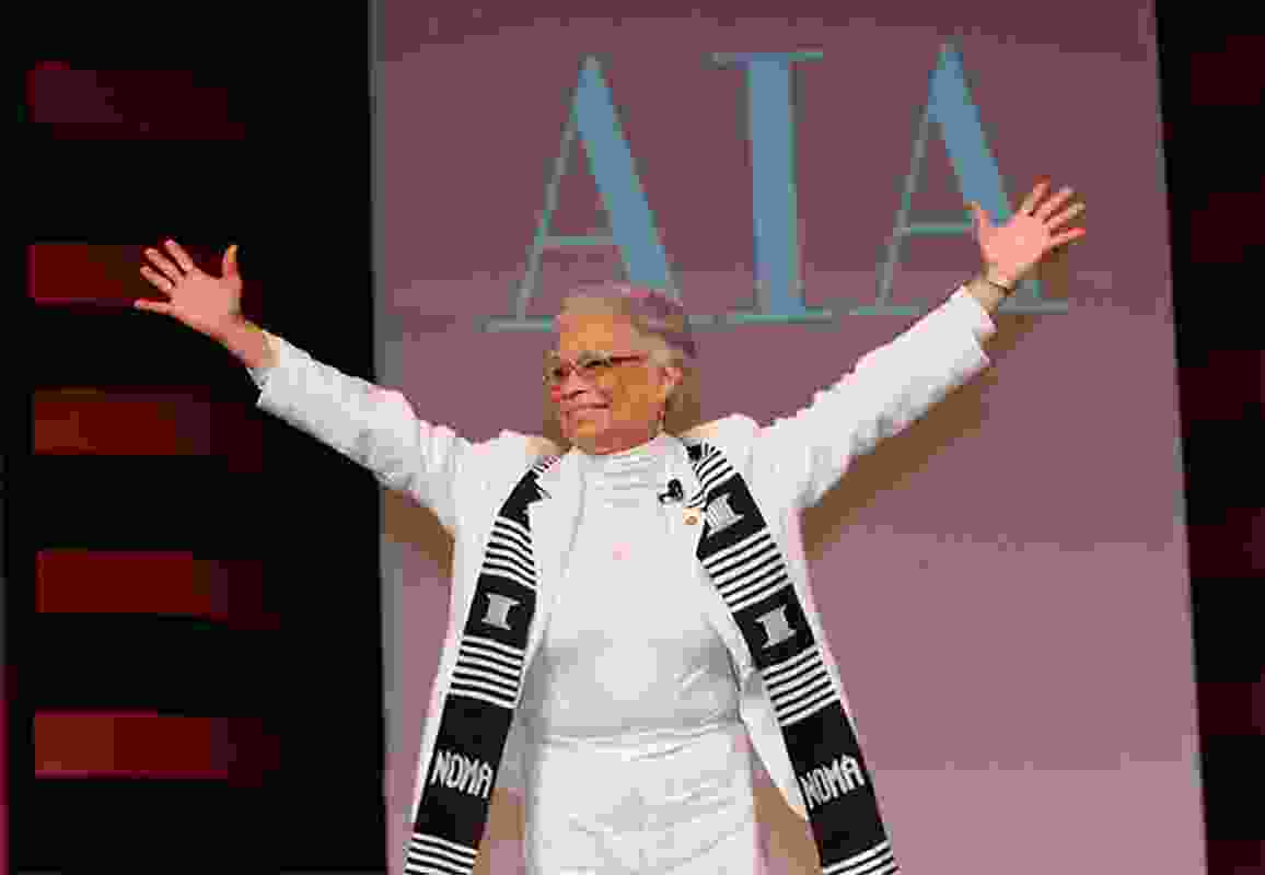 Receiving the AIA Whitney M. Young Jr.  Award in 2011.
