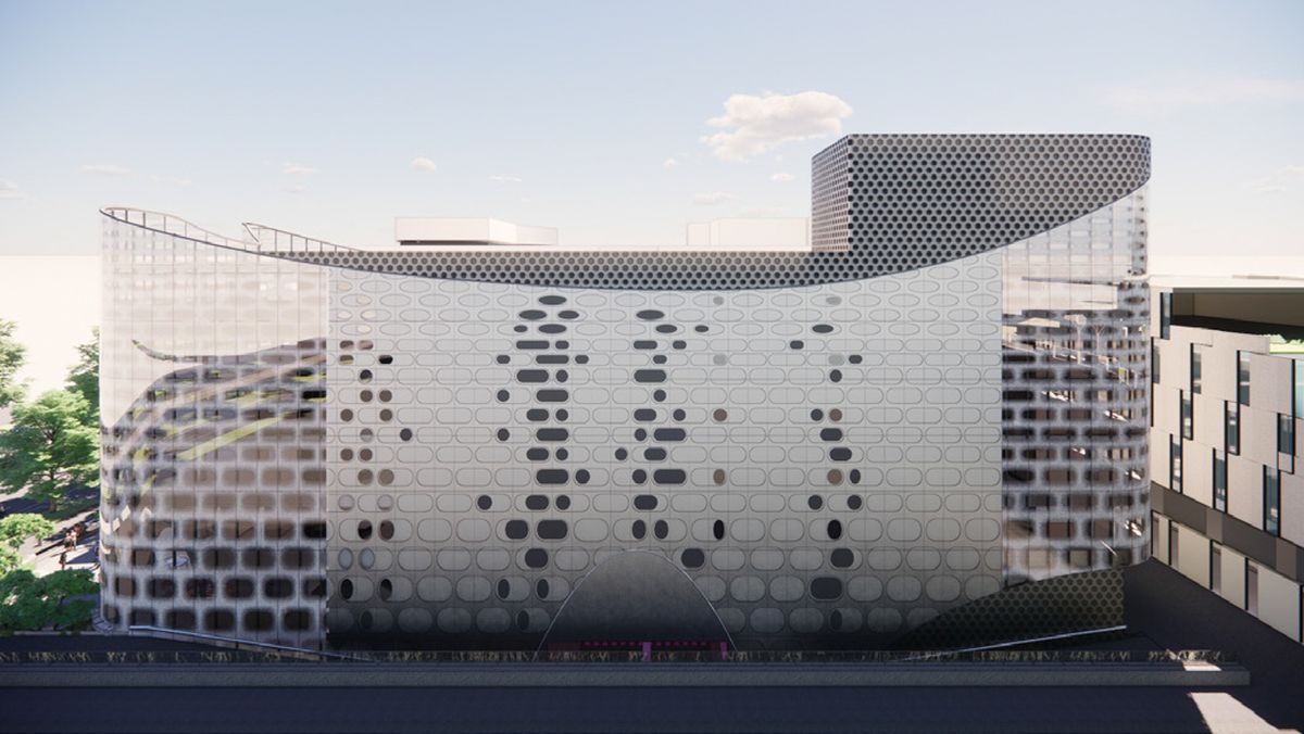 The Victorian Melanoma and Clinical Trials Centre by Lyons, with landscape architecture by Rush Wright Associates.
