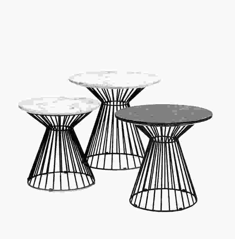 Spoke side tables, Messina Collection.