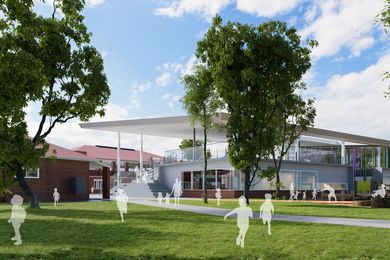The proposed South Melbourne Park Primary School by Gray Puksand.