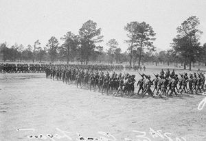 Houston Memorial Park occupies the former site of Camp Logan, a WWI training camp.