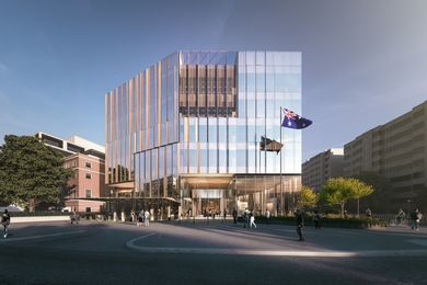 Proposed Australian embassy building in Washington DC, USA, by Bates Smart.