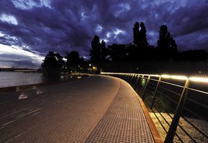 The Nerang Bridge on the R.G. Menzies Walk in Commonwealth Park, Canberra.