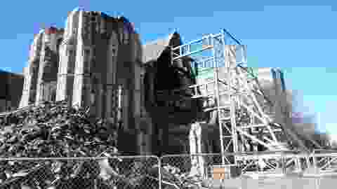 Christchurch cathedral after the earthquake.