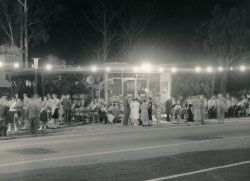  Opening of the Toowong Library, from the album “Toowong Municipal Library Official Opening 14 April 1961 by Lord Mayor T.R. Groom”.  Image: John Cocker, Brisbane City Council Photographer. 