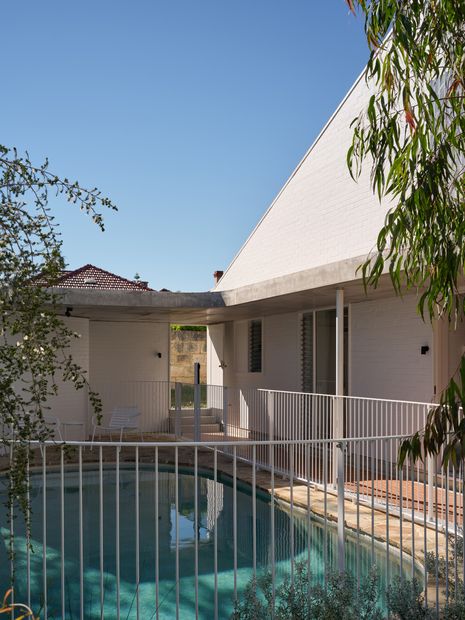 The arcade offers an alternative to the front door, side gate and verandah.