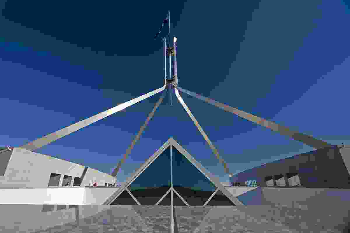 Parliament House by Mitchell Giurgola and Thorp.