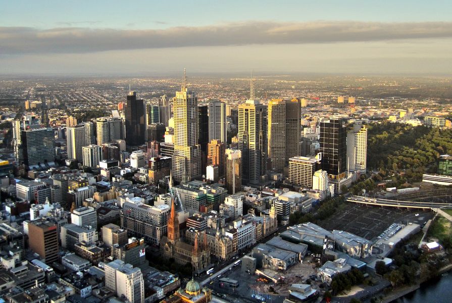 The city of Melbourne.