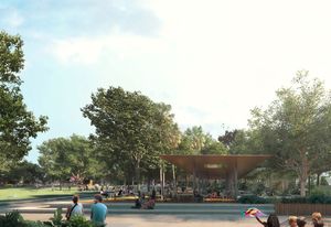 Riverside Open Space by Hassell.