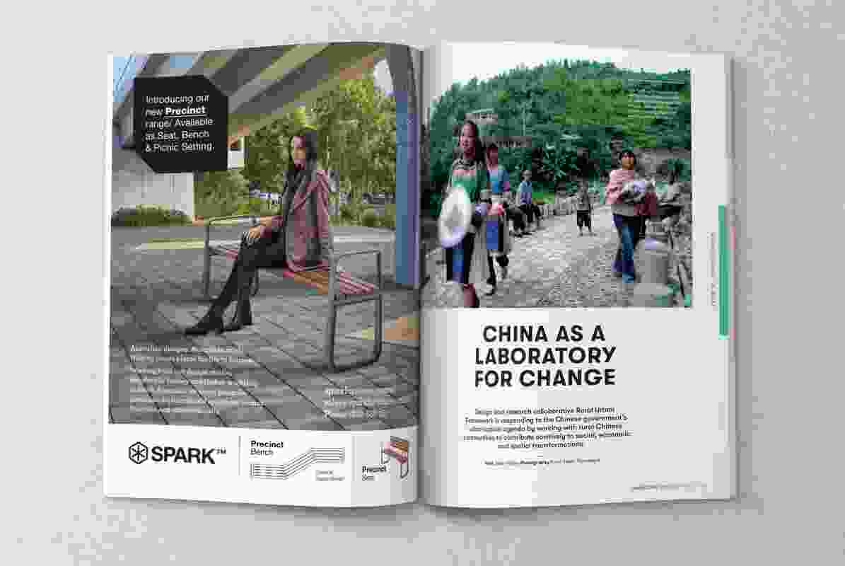 A spread from the February 2018 issue of Landscape Architecture Australia.