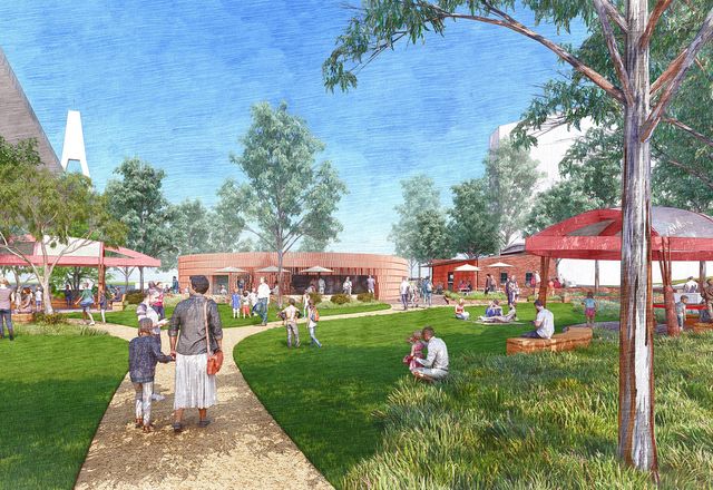 Plans to transform Sydney's Bank Street Park into a green, harbourside public domain have been unveiled, with a new community building to be constructed on the site.