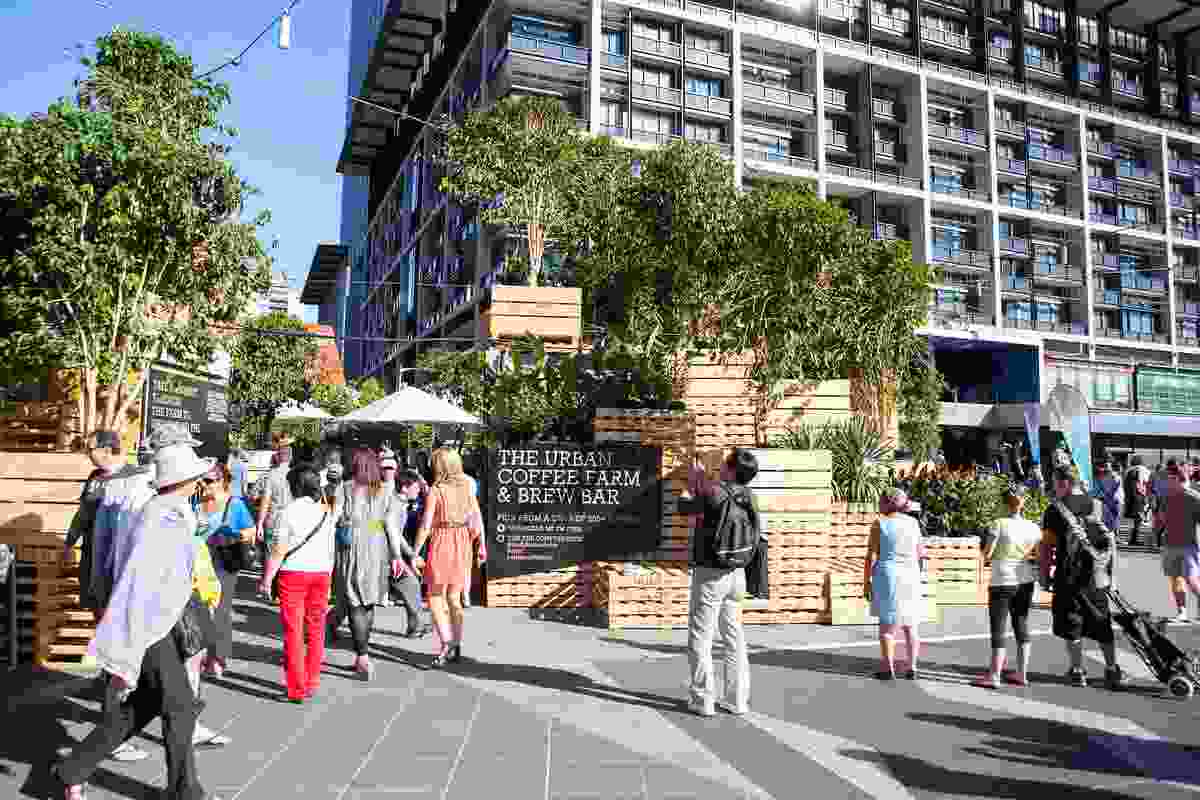 Urban Coffee Farm and Brew Bar by Hassell for Melbourne Food and Wine Festival.