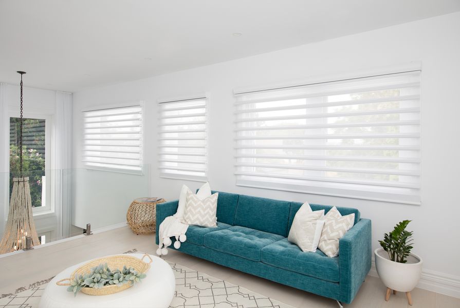 Powerview from Luxaflex allows window shades and blinds to be activated via remote control and an app.