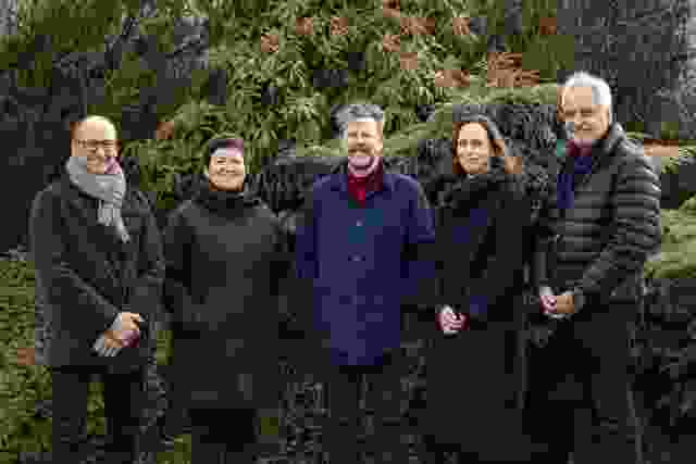 The jury, from left ; Adrian Iredale RAIA, Director at Iredale Pedersen Hook; Caroline Pidcock LFRAIA, Director at Pidcock Architecture and Sustainability; Tim Ross, Director at Modernister Films; Poppy Taylor RAIA, Director at Taylor and Hinds Architects; Tony Giannone LFRAIA (Chair), Immediate Past National President of the Australian Institute of Architects, Director at Tectvs.