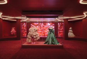 Installation view of Westwood | Kawakubo on display from 7 December 2025 to 19 April 2026, at NGV International, Melbourne.
