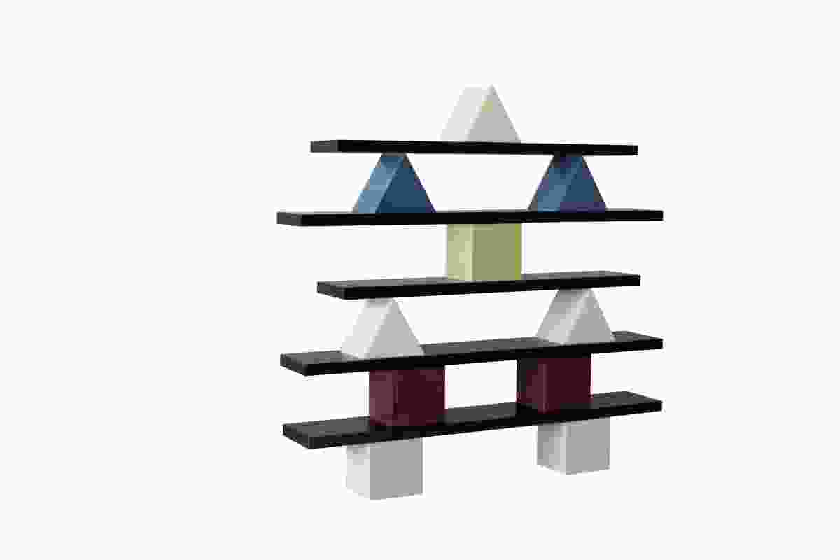 The modular Neolithic Shelving can be adapted and configured to suit various needs.