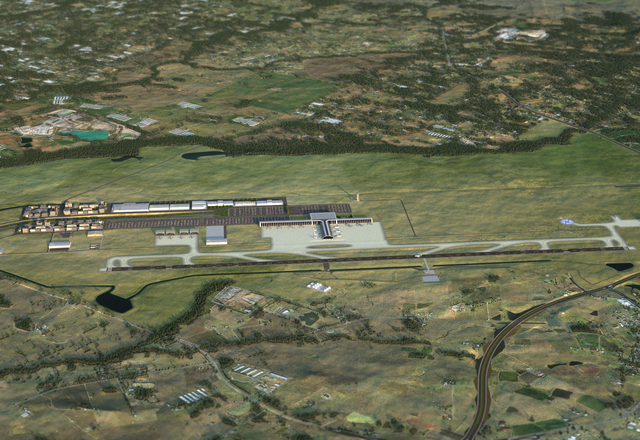 Proposed stage one airport layout at Badgerys Creek.