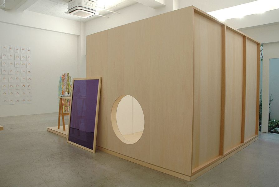 Installation view of Light Construction exhibition, 2008.