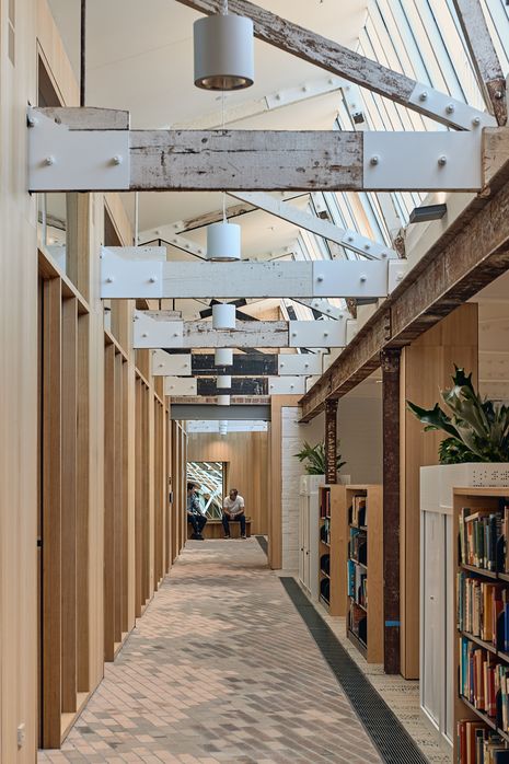 Woods Bagot notes that the redevelopment has retained all heritage elements and 60 percent of the overall existing structure on site.