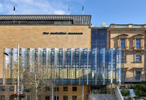 The new entrance to the Australian Museum in Sydney by Neeson Murcutt and Joseph Grech (architects in association).