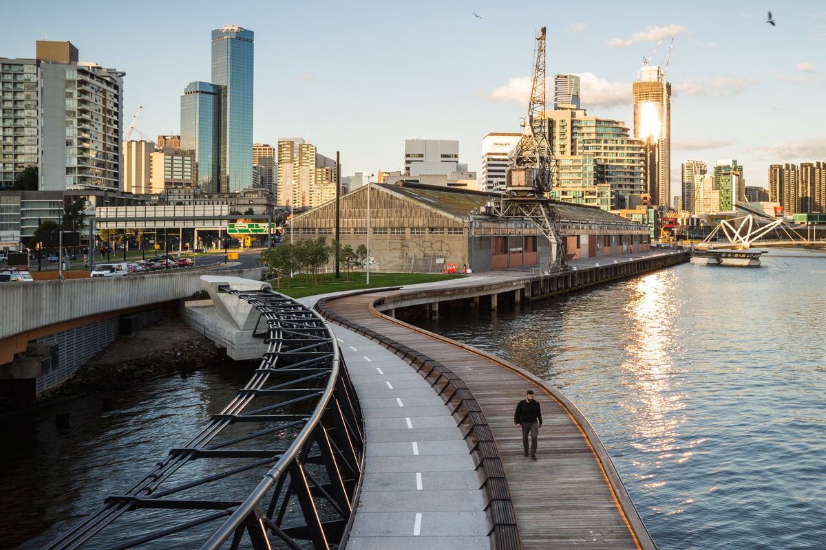 Former Yarra River cargo shed to hotel and apartments ArchitectureAU