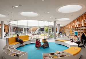 Green Square Library and Plaza by Studio Hollenstein in association with Stewart Architecture.