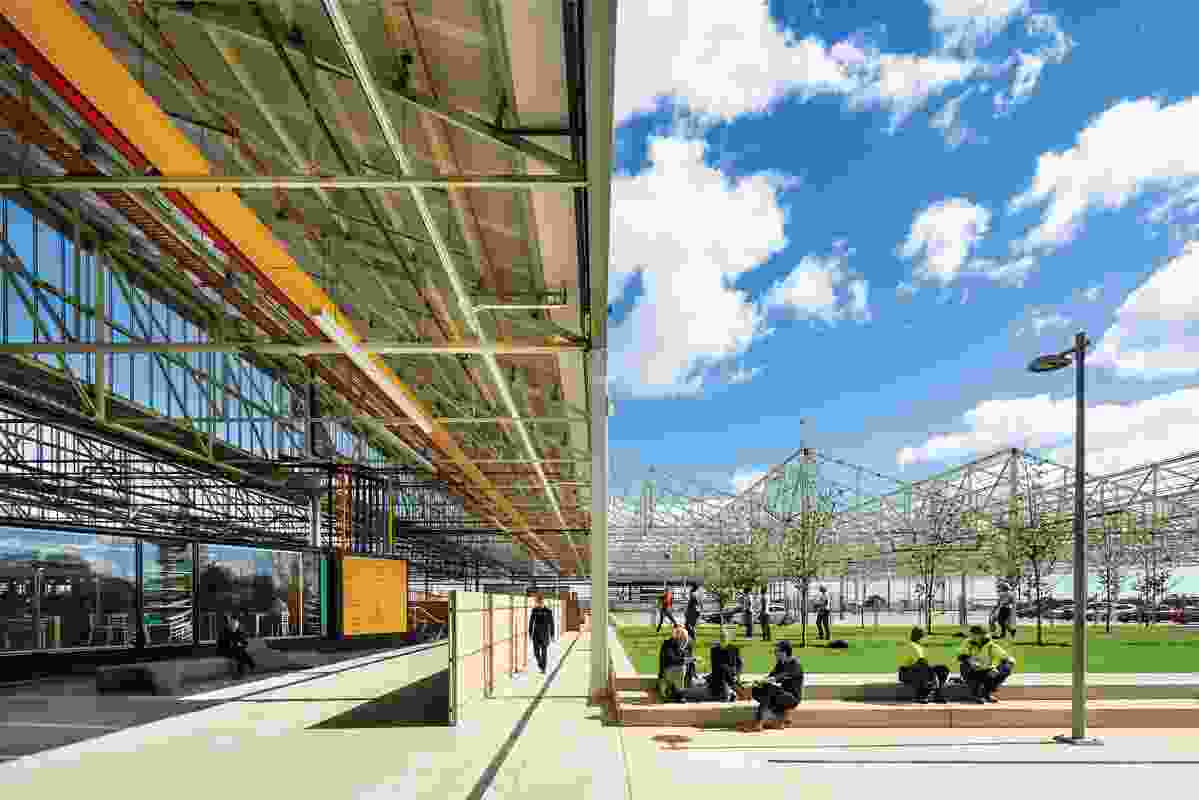 Tonsley Main Assembly Building and Pods by Woods Bagot and Tridente Architects  was the winner of the David Oppenheim Award for Sustainable Architecture at the 2016 National Architecture Awards.