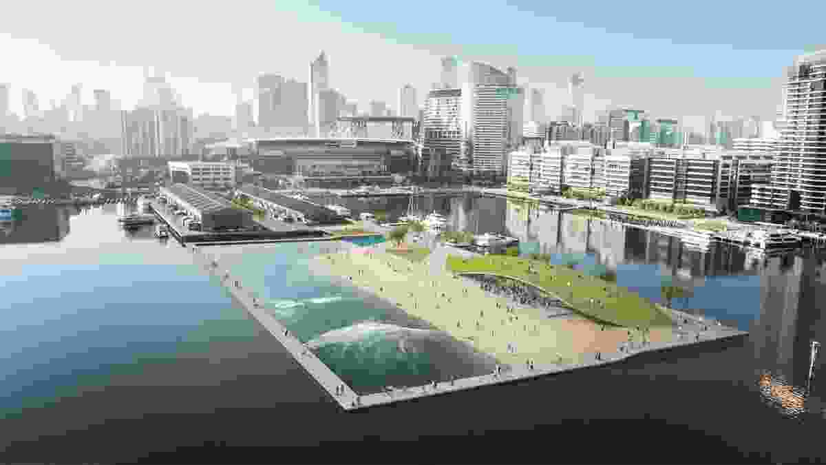 Docklands Surf Park by Damian Rogers Architecture and Arup Engineering.