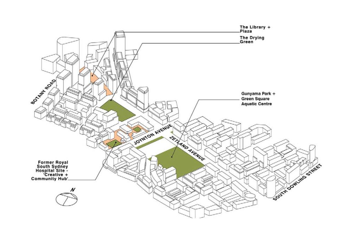 Green Square's Drying Green Park approved ArchitectureAu