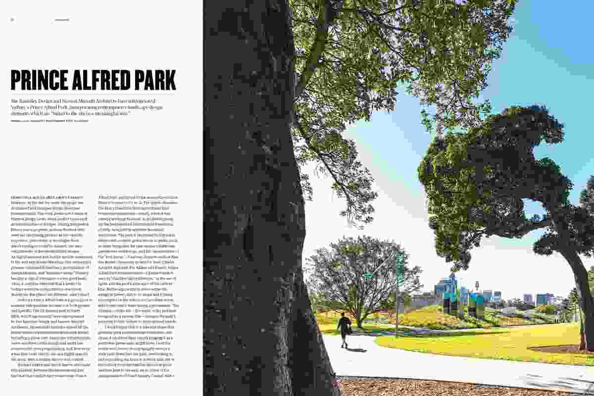 Prince Alfred Park by Sue Barnsley Design and Neeson Murcutt Architects.