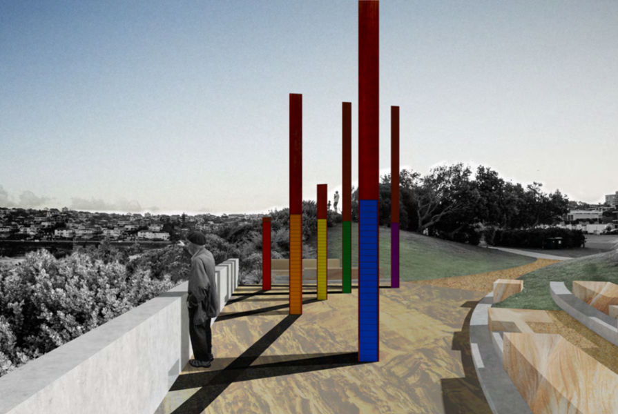 Bondi memorial proposal by Jane Irwin Landscape Architecture and McGregor Westlake Architecture.