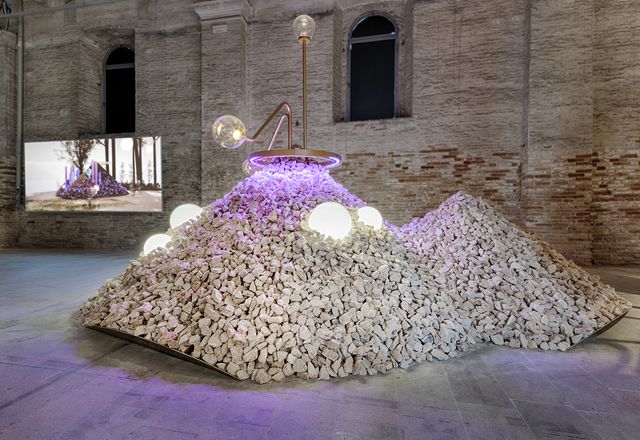Shaped Touches by Sean Lally currently on exhibition at the 17th Venice Architecture Biennale, 2021.